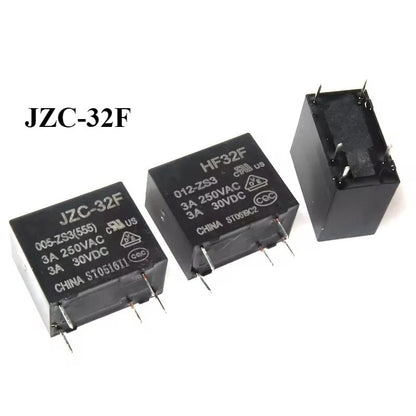 Relay JZC-32F HF32F 005 012 024 -HS HF32F 5V 12V 24V 10A 4PIN 5PIN Relay New and Original