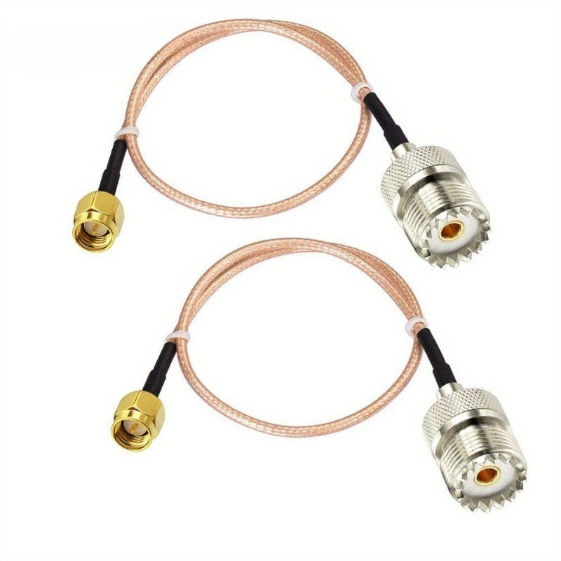 Antenna Cable Male To UHF SO-239 Female Connectors 15cm 6 Inch for Amplifier