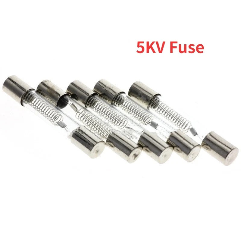 5Pcs 5KV Fuse 0.6A 0.65A 0.7A 0.75A 0.8A 0.85A 0.9A 1A 6*40MM Microwave High Voltage Fuse for Microwave Oven Fuse