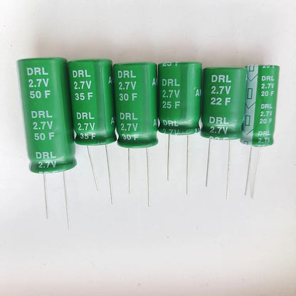 Super Farad Capacitor 1F/1.5F/2F/3F/4F/4.7F/5F/7F/10F/15F/18F/22F/25F/30F/50F Super Farad Capacitor 2.7V