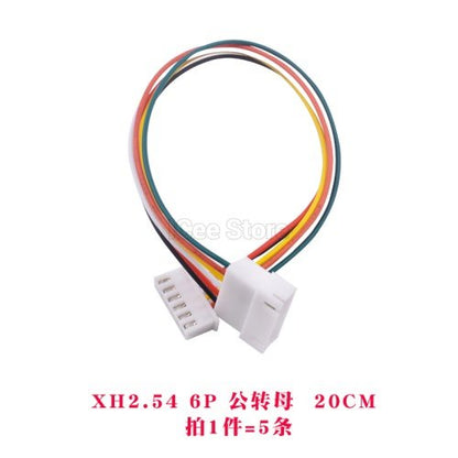 5Pcs XH2.54 Wire Double-end  2Pin 3PIn 4Pin 5Pin 6Pin Pitch 2.54mm Wire Cable 2M Length 26AWG Connector XH Plug  Male-Female