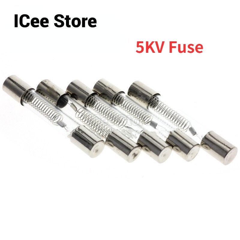 5Pcs 5KV Fuse 0.6A 0.65A 0.7A 0.75A 0.8A 0.85A 0.9A 1A 6*40MM Microwave High Voltage Fuse for Microwave Oven Fuse