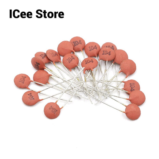 100pcs Ceramic Capacitor Set Assorted Kit 50V 5pF-0.22uF