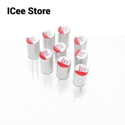 5Pcs Solid Electrolytic Capacitor Super Low ESR DIP 50V 63V 100V 4.7U 22UF 33UF 47UF 68 100UF 220UF
