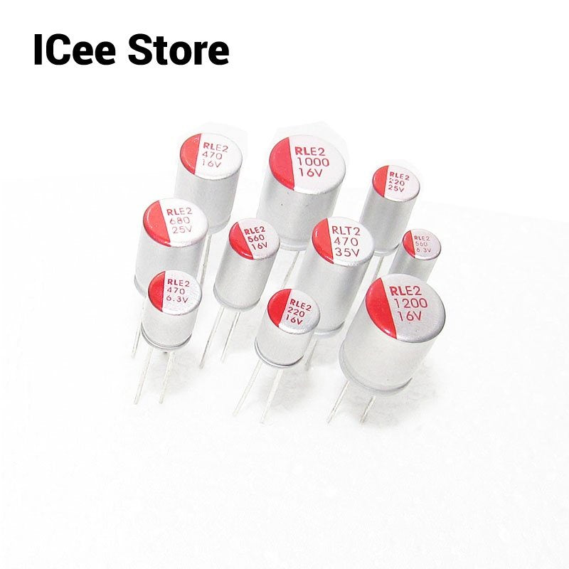 5Pcs Solid Electrolytic Capacitor Super Low ESR DIP 50V 63V 100V 4.7U 22UF 33UF 47UF 68 100UF 220UF