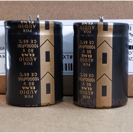 2Pcs Original Elna Capacitor LAO FOR AUDIO Series Audio Stereo Filter Electrolytic Capacitors 63V 80V 100V 10000uf