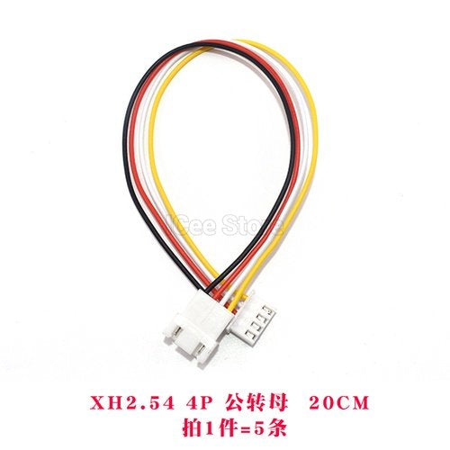 5Pcs XH2.54 Wire Double-end  2Pin 3PIn 4Pin 5Pin 6Pin Pitch 2.54mm Wire Cable 2M Length 26AWG Connector XH Plug  Male-Female