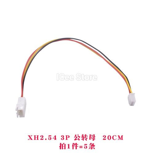 5Pcs XH2.54 Wire Double-end  2Pin 3PIn 4Pin 5Pin 6Pin Pitch 2.54mm Wire Cable 2M Length 26AWG Connector XH Plug  Male-Female