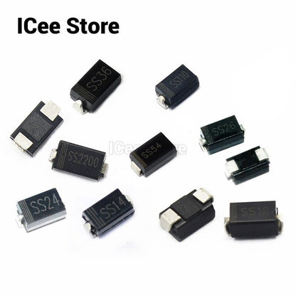 100Pcs/50Pcs Original SMD Diode SS14 SS24 SS210 SS34 SS36 SS54 1N5822 SMA