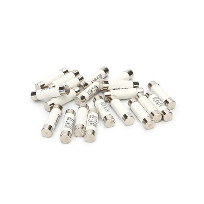 20Pcs R015 10*38 Fast Blow Ceramic Fuse 10x38mm Fuse 500V 1A 2A 3A 4A 5A 6A 8A 10A 16A 20A 25A 32A RO15 RT18
