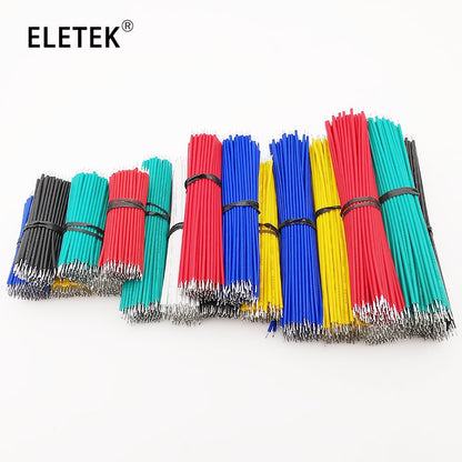100Pcs 24AWG Breadboard Jumper Cable Wire Tin-Plated PCB Solder Cable Flexible Two Ends PVC Electronic Wire 5-20CM for Arduino