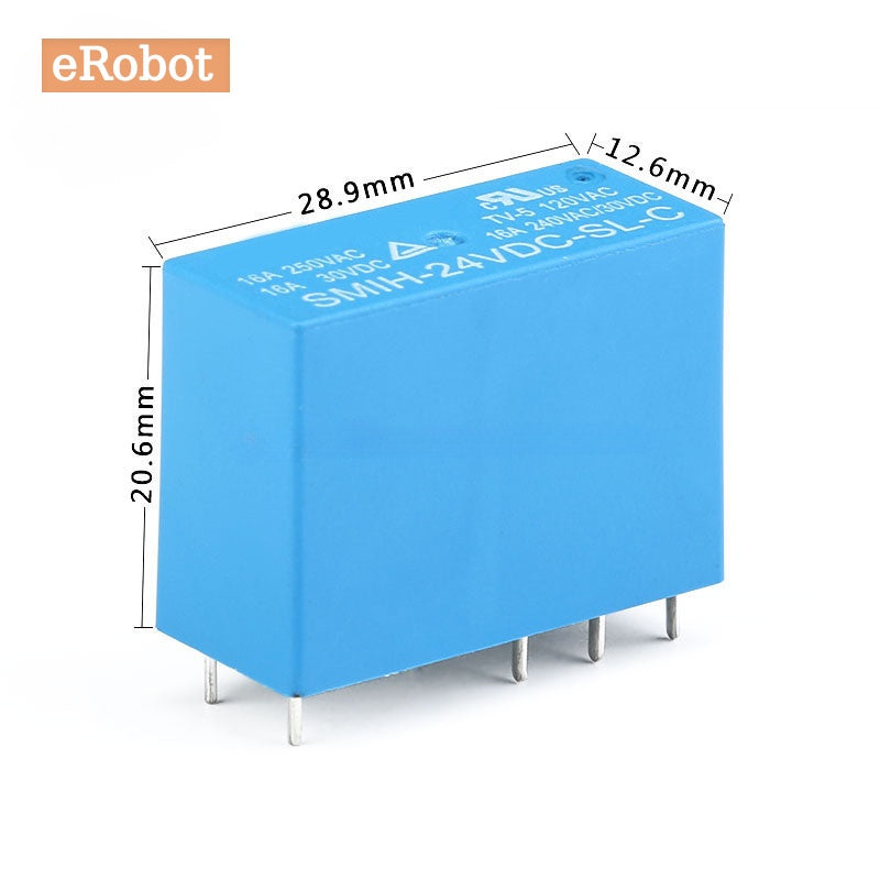 SMIH 5V 12V 24V Relays SMIH-05VDC-SL-C SMIH-05VDC-SL-A SMIH-24VDC-SL-A 16A 250V  A Type 6 Pin C Type 8 Pin