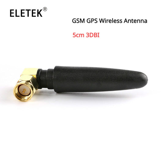 2Pcs GSM GPS Wireless Antenna Omni 50mm Radio Antenna SMA Male Right Angle 3dBi Gain Modem External Antenna