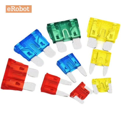 10Pcs Mini Small Medium Size Blade Car Fuse for Auto Car Truck 5A 7.5A 10A 15A 20A 30A 35A 40A