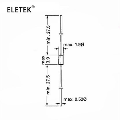 50/100Pcs  DB3 DB-3 Diac Trigger Diodes DO-35 DO-204AH