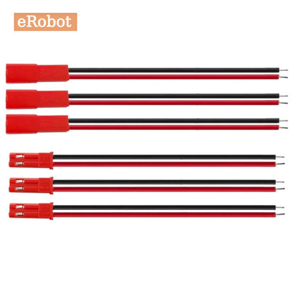 20pcs 100mm 200mm 2 Pin JST Plug Connector Male+Female Plug Connector Cable Wire for RC Toys Battery LED Lamp