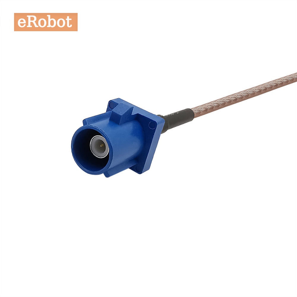 0.3M~7M SMA Male Plug To Fakra C Male Plug Straight Adapter Active GPS Antenna Extension RG316 Double Shield Silver Pigtail Cable 15CM 20CM