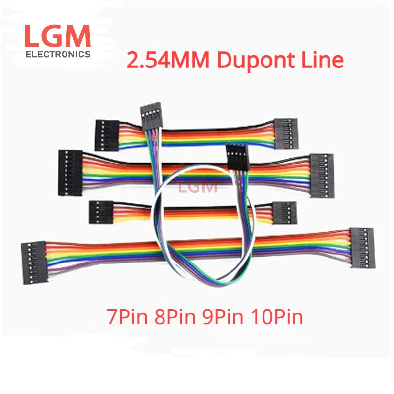 10Pcs 2.54 Wire 2.54MM Dupont Line 7Pin 8Pin 9Pin 10Pin Dupont Cable Connector JUMPER CABLE WIRE FOR PCB