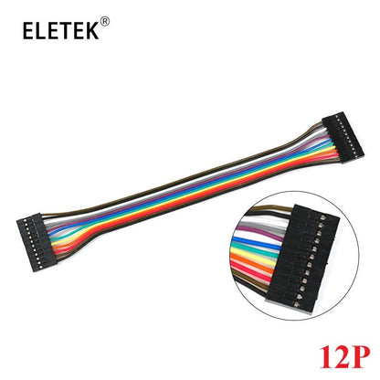 10Pcs Dupont Line 20cm 2.54mm Female To Female 2P/3P/5P/6P/7P/8P/9P/10P/12P Color Breadboard Cable Jump Wire Jumper for Arduino