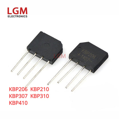 20Pcs Original KBP206 KBP307 KBP310 KBP210 KBP410 2A 3A 4A 1000V 600V 700V Rectifier Bridge Diode IC