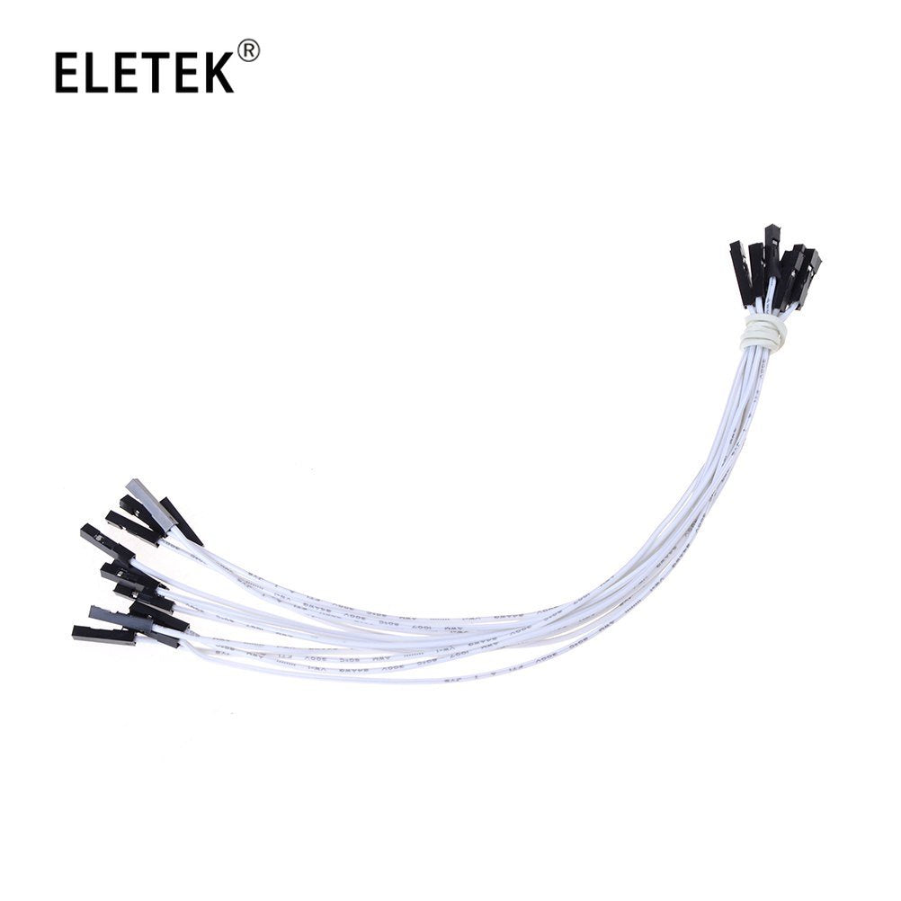 20Pcs 26AWG Soft Silicon Wire 1Pin Female To Female Jumper Wire Dupont Cable 25cm