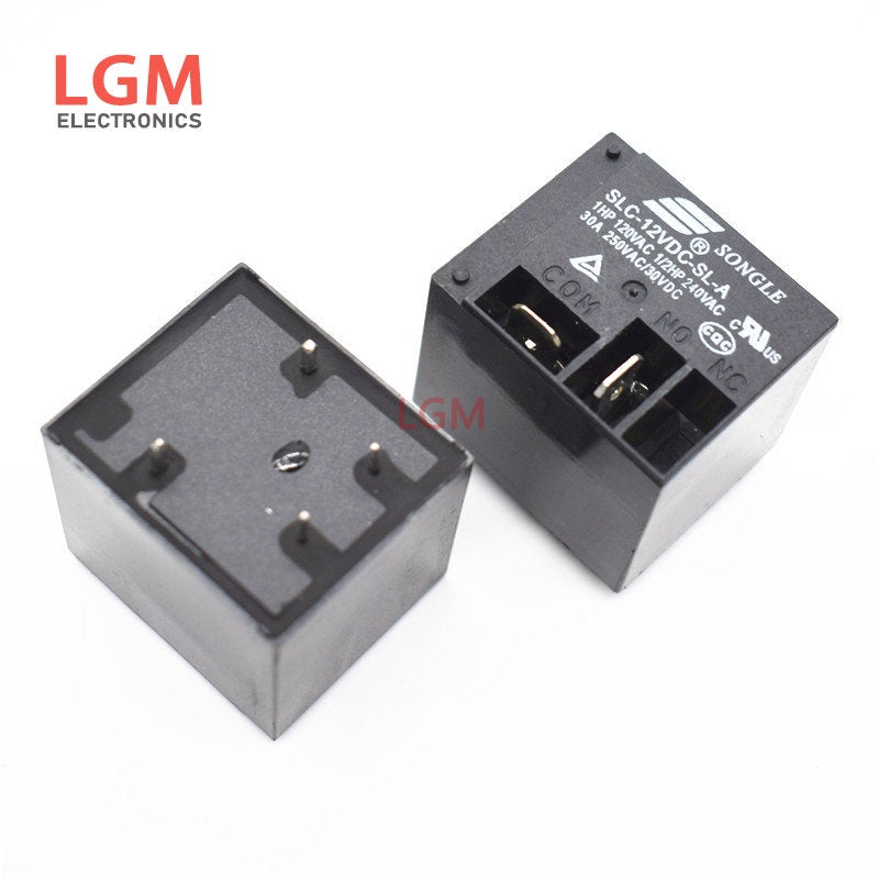 5Pcs Power Relays  SLC-12VDC-SL-A SLC-24VDC-SL-A SLC-05VDC-SL-A 5V 12V 24 30A HF2100 T91 4Pin 5Pin