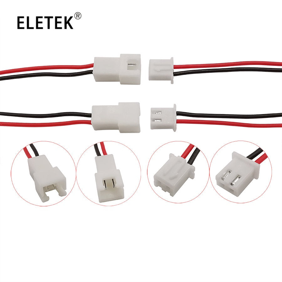 5Pair JST XH 2.54 2P 3P 4P 5P 6PIN Male Female Plug Connector 2.54mm Pitch 26AWG with Wire Cable 200mm Battery Charging Cable