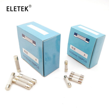 10pcs 5 x 20mm 6 x 30mm Ceramic Tube Fuses  Fast Blow Fuse 250V 1A 1.5A 2A 2.5A 3A 4A 5A 6.3A 8A 10A 12A 15A 20A 25A 30A
