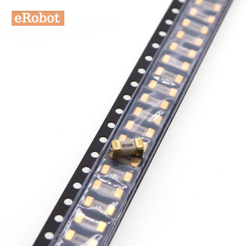 10Pcs Gold Foot 1808 125V 0451 SMD Fast Blow Fuse 1A 2A 3A 4A 5A 6.3A 7A 8A 10A 0451 Ultra-rapid Fuses New Original
