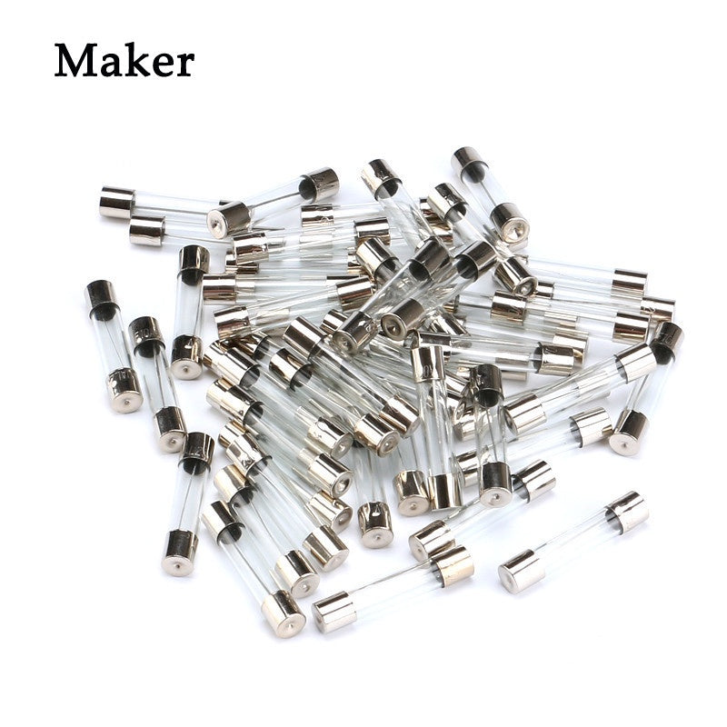 100Pcs Fast Blow Insurance Tube 5*20mm 6*30mm Glass Quick Blow Fuse 5*20 6*30 250V 0.5A 1A 2A 3A 4A 5A 6A 7A 8A 10A 15A