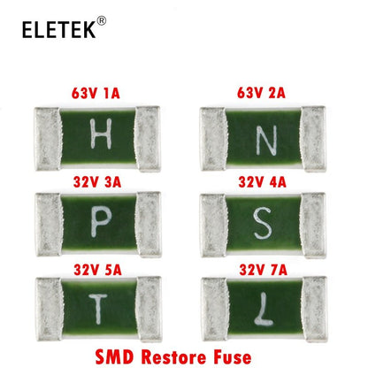 10/20Pcs One Time Positive Disconnect SMD Restore Fuse 1206 1A 2A 3A 4A 5A 7A