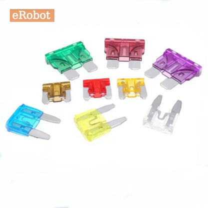 10Pcs Mini Small Medium Size Blade Car Fuse for Auto Car Truck 5A 7.5A 10A 15A 20A 30A 35A 40A