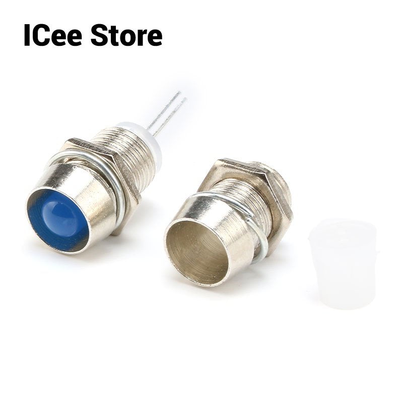 5-10Pcs Copper Metal 3MM 5MM Light Emitting Diode LED Holder Mount Panel Display Wholesale