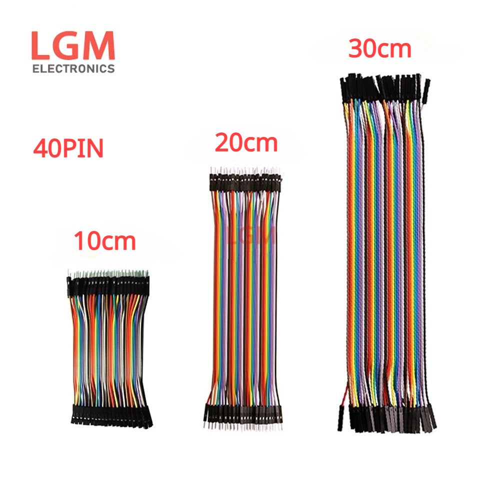 Dupont Line 10CM 20CM 30CM 40PIN Male To Male + Female To Male + Female To Female Jumper Dupont Wire Cable 400 Points Breadboard