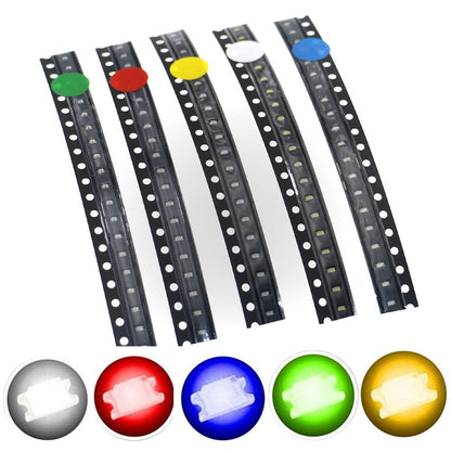100Pcs SMD LED Kit  0603 0805 Red/Green/Blue/White/Yellow Led Diode Set 5 Colors Each 20pcs