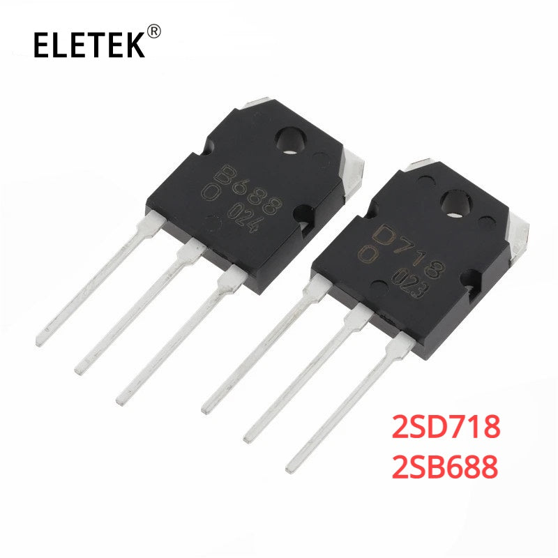 10Pcs Transistor D718 B688 TO-3P 2SD718 2SB688 TO3P New and Original IC