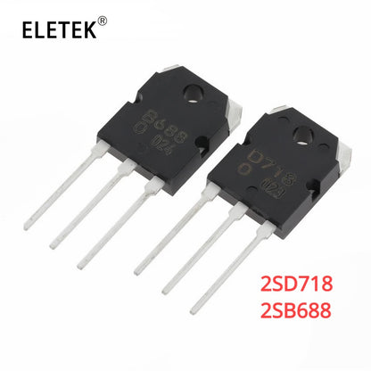 10Pcs Transistor D718 B688 TO-3P 2SD718 2SB688 TO3P New and Original IC