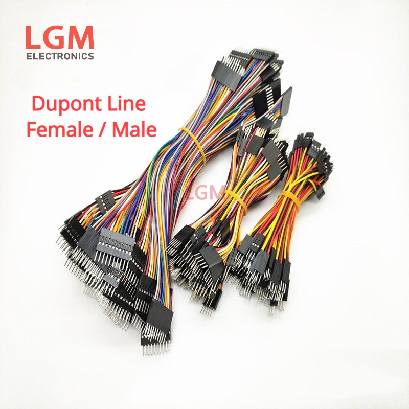 10Pcs 2.54MM Pitch Dupont Line Female / Male 2P 3 4 5 6 Pin Dupont Cable Connector Jumper Cable Wire 10cm/20cm