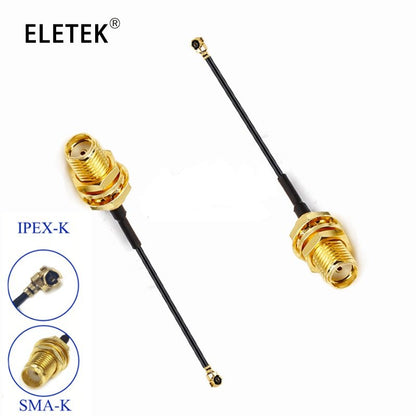 SMA Connector Cable Female To UFL/ U.FL/ IPX/IPEX,RF Coax Adapter Assembly Pigtail Cable 1.13MM RP-SMA-KY