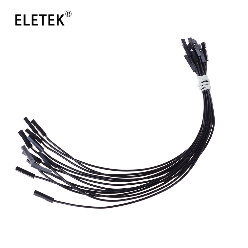 20Pcs 26AWG Soft Silicon Wire 1Pin Female To Female Jumper Wire Dupont Cable 25cm