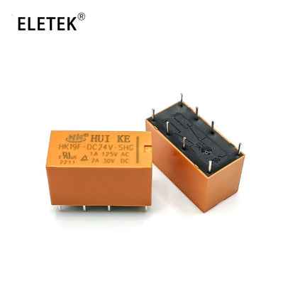 5Pcs DC 3V 5V 12V 24V Relay HK19F-DC3V-SHG HK19F-DC5V-SHG HK19F-DC12V-SHG HK19F-DC24V-SHG HK19F 8PIN 2A Relays