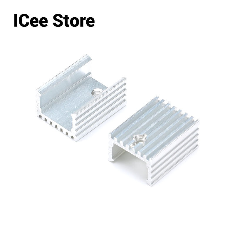 Aluminium TO-220 Heatsink TO 220 Heat Sink Transistor Radiator TO220 Cooler Cooling Silver 20*15*10MM