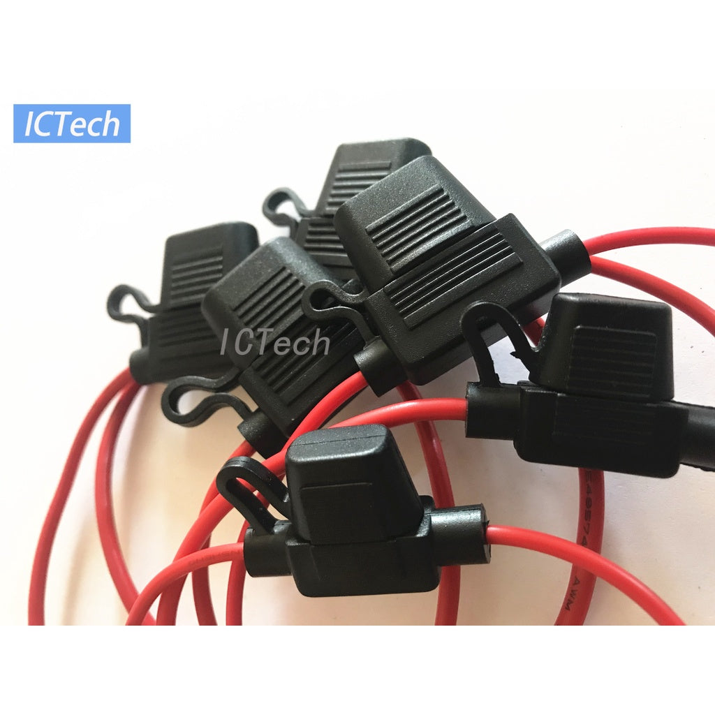 1Set Car Fuse Holder Waterproof Fuse Box and Car Blade Fuse 2A 3A 5A  20A 25A 30A 40A