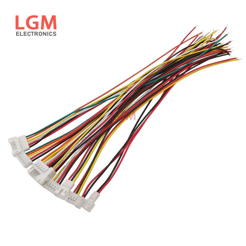 10Pcs Micro JST PH 2.0mm Pitch Male Female Socket Wire Cable Connector 2P-6Pin PH2.0 Plug Jack Terminal Cables 26AWG 20CM