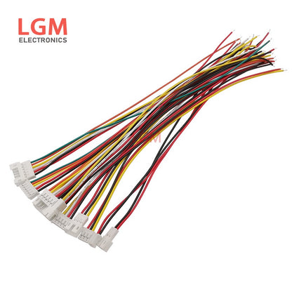 10Pcs Micro JST PH 2.0mm Pitch Male Female Socket Wire Cable Connector 2P-6Pin PH2.0 Plug Jack Terminal Cables 26AWG 20CM