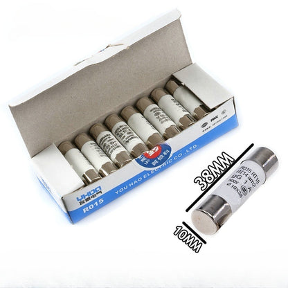 20Pcs R015 10*38 Fast Blow Ceramic Fuse 10x38mm Fuse 500V 1A 2A 3A 4A 5A 6A 8A 10A 16A 20A 25A 32A RO15 RT18