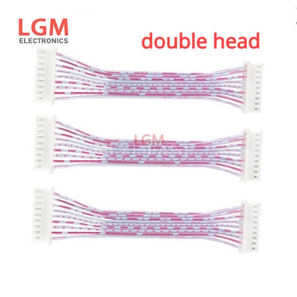 10Pcs  JST 2.54mm Pitch Connector Cable XH2.54 Plug Line Length 30/20/10CM Red and White 2P/3P/4P/5P/6P/7P/8P/9P/10P/11P/12P