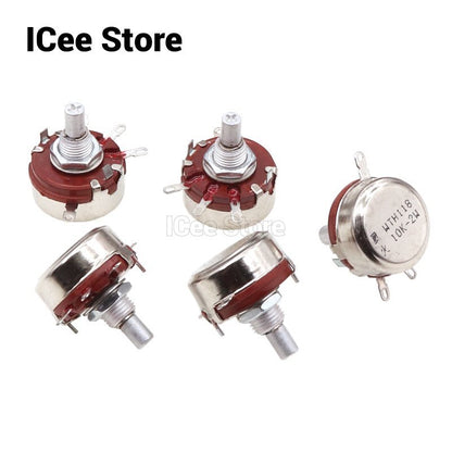 2Pcs WTH118 2W 1A Potentiometer 1K 2.2K 4.7K 10K 22K 47K 100K 470K 1M WTH118-2W