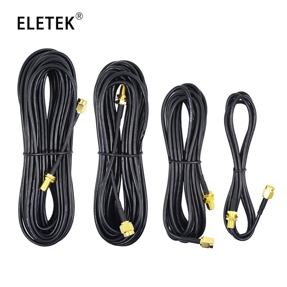 RG174 SMA To SMA RP SMA Male Plug & Female Jack Crimp Straight & Right Angle RF Coaxial Connector Pigtail Jumper Cable