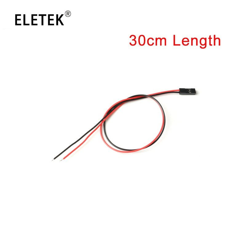 10Pcs 2pin Dupont Cable 2P 2 Pin Female Jumper Connector Wire 2.54mm Pitch Length 10CM 20CM 30CM Single Head for 3D Printer